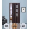Дверь раскладывающаяся Фаворит серый ясень (с декоративными вставками) (840мм*2005мм)