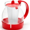 26171-1 Заварочный чайник КРАСНЫЙ стекло 1,25л ситоMB(х36) &quot;MAYER & BOCH&quot;