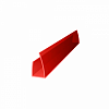 Профиль поликарбонатный ROYALPLAST UP торцевой 6мм Красный; 2.1м