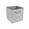 Короб-кубик для хранения &quot;Орнамент&quot;, Д300 Ш300 В300, серый арт.UC-227