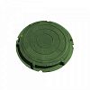 Люк ПП круглый малый зеленый (Ф460мм) вес 7кг Т