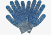 Перчатки трикотажные 10кл 5ти нитка ПВХ ТОЧКА (серый)