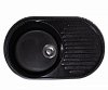 Мойка GranAlliance G-30 (725 х450мм) черная с сифоном