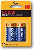 Батарейки Kodak LR14-2BL MAX SUPER Alkaline [KC-2](20/200/6000)