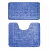 Комплект ковриков для в/к BANYOLIN CLASSIC из 2 шт 50х80/50х40см (темно-голубой)